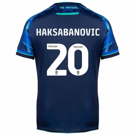 Kandiny Enfant Maillot Sead Hakšabanović #20 Marin Tenues Extérieur 2023/24 T-Shirt