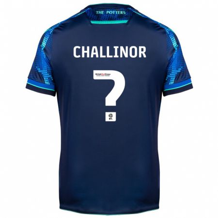 Kandiny Enfant Maillot Oliver Challinor #0 Marin Tenues Extérieur 2023/24 T-Shirt