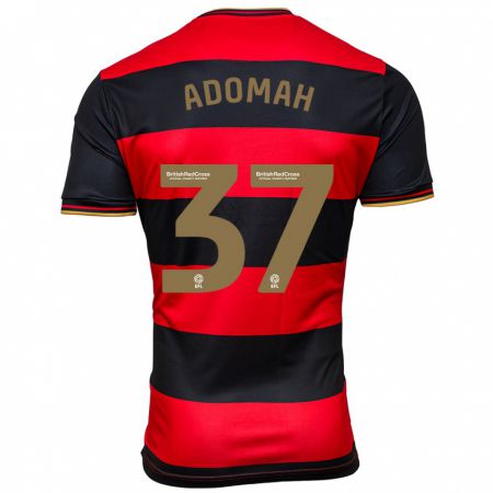 Kandiny Enfant Maillot Albert Adomah #37 Noir Rouge Tenues Extérieur 2023/24 T-Shirt