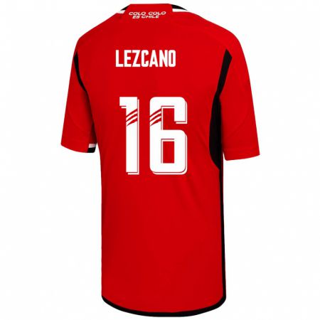 Kandiny Enfant Maillot Darío Lezcano #16 Rouge Tenues Extérieur 2023/24 T-Shirt