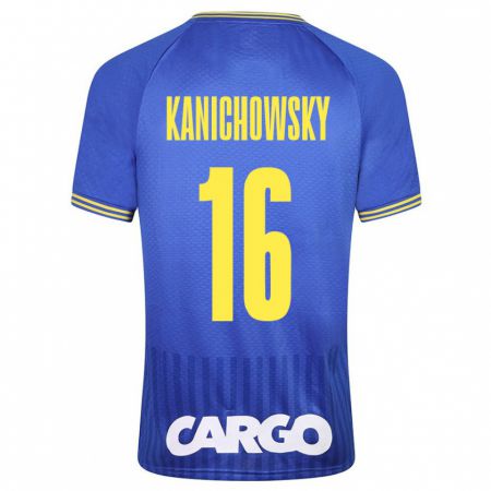 Kandiny Enfant Maillot Gabi Kanichowsky #16 Bleu Tenues Extérieur 2023/24 T-Shirt