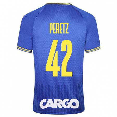 Kandiny Enfant Maillot Dor Peretz #42 Bleu Tenues Extérieur 2023/24 T-Shirt