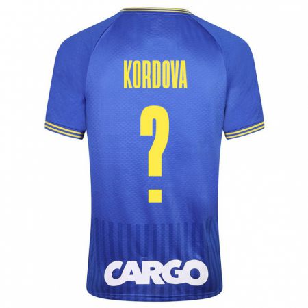 Kandiny Enfant Maillot Adir Kordova #0 Bleu Tenues Extérieur 2023/24 T-Shirt