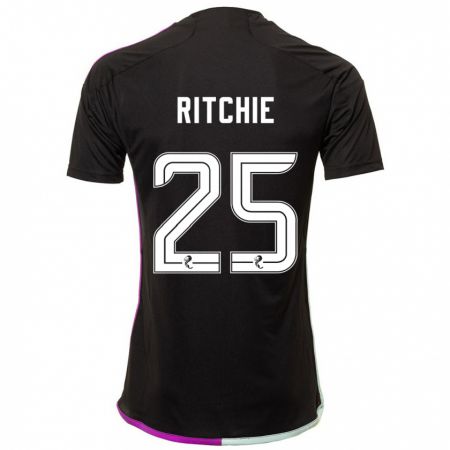 Kandiny Enfant Maillot Tom Ritchie #25 Noir Tenues Extérieur 2023/24 T-Shirt