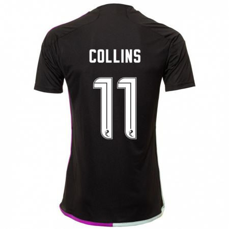 Kandiny Enfant Maillot Bailley Collins #11 Noir Tenues Extérieur 2023/24 T-Shirt