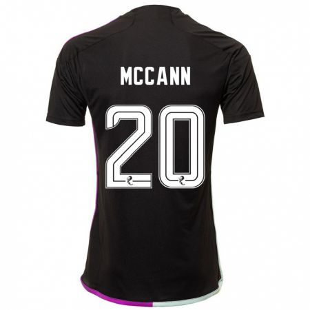 Kandiny Enfant Maillot Annalisa Mccann #20 Noir Tenues Extérieur 2023/24 T-Shirt