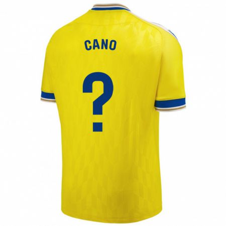 Kandiny Homme Maillot Rubén Cano #0 Jaune Tenues Domicile 2023/24 T-Shirt