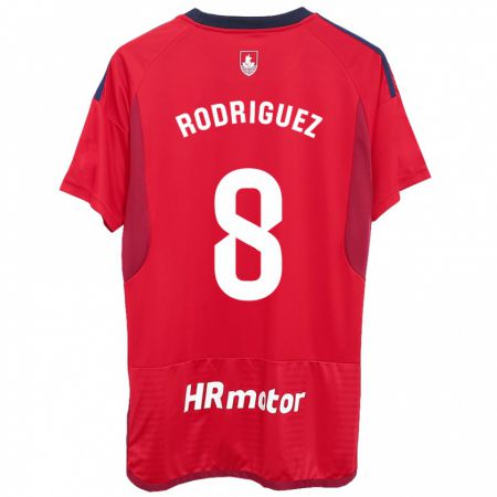 Kandiny Homme Maillot Vanessa Rodríguez Iribarren #8 Rouge Tenues Domicile 2023/24 T-Shirt