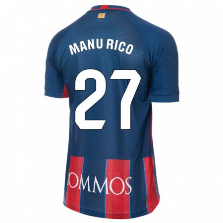 Kandiny Homme Maillot Manu Rico #27 Marin Tenues Domicile 2023/24 T-Shirt