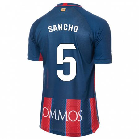 Kandiny Homme Maillot Esther Sancho #5 Marin Tenues Domicile 2023/24 T-Shirt