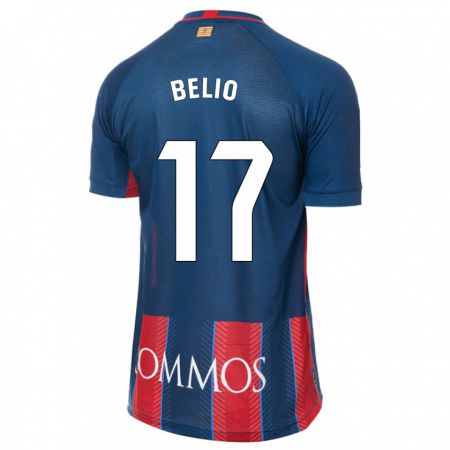 Kandiny Homme Maillot Marta Belio #17 Marin Tenues Domicile 2023/24 T-Shirt