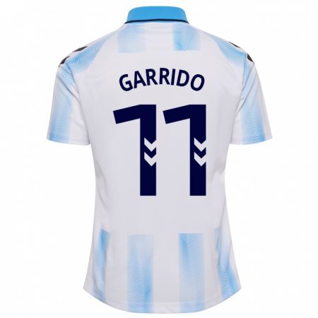 Kandiny Homme Maillot Rafael Garrido #11 Blanc Bleu Tenues Domicile 2023/24 T-Shirt