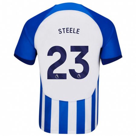 Kandiny Homme Maillot Jason Steele #23 Bleu Tenues Domicile 2023/24 T-Shirt