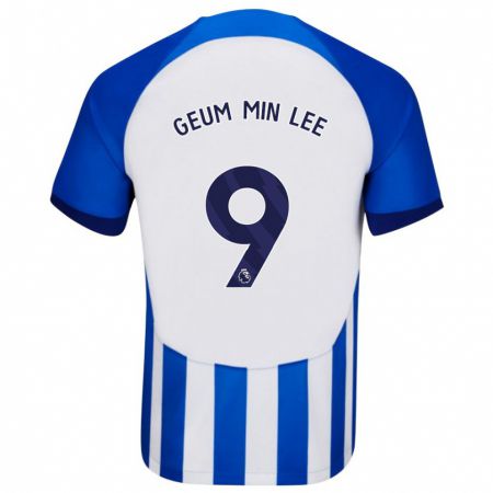 Kandiny Homme Maillot Lee Geum-Min #9 Bleu Tenues Domicile 2023/24 T-Shirt