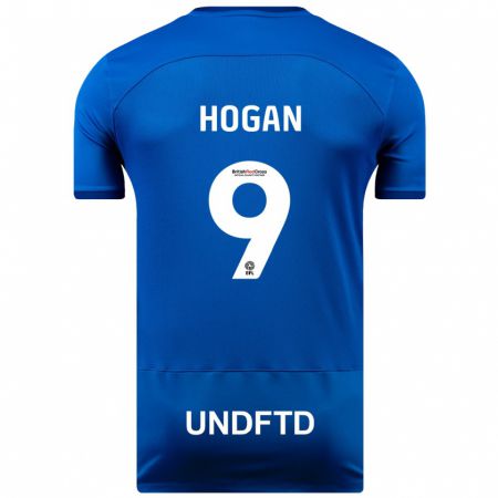 Kandiny Homme Maillot Scott Hogan #9 Bleu Tenues Domicile 2023/24 T-Shirt