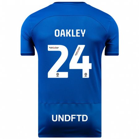 Kandiny Homme Maillot Marcel Oakley #24 Bleu Tenues Domicile 2023/24 T-Shirt