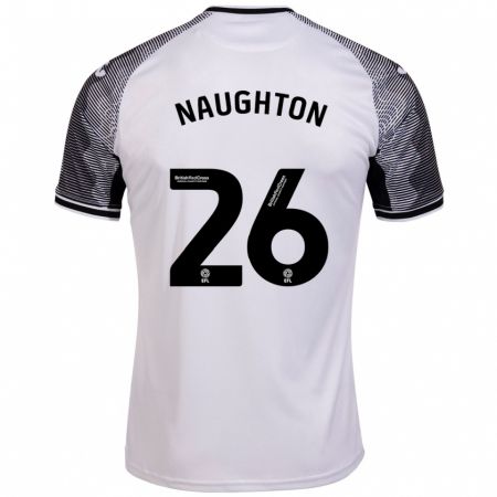 Kandiny Homme Maillot Kyle Naughton #26 Blanc Tenues Domicile 2023/24 T-Shirt