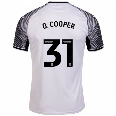 Kandiny Homme Maillot Oliver Cooper #31 Blanc Tenues Domicile 2023/24 T-Shirt