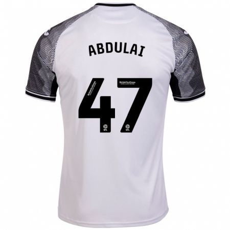 Kandiny Homme Maillot Azeem Abdulai #47 Blanc Tenues Domicile 2023/24 T-Shirt