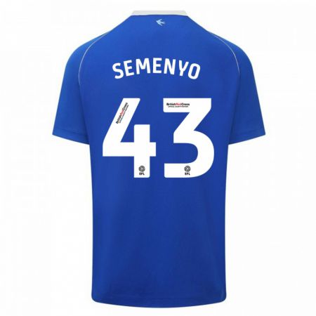 Kandiny Homme Maillot Jai Semenyo #43 Bleu Tenues Domicile 2023/24 T-Shirt