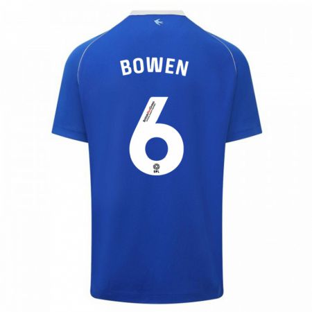 Kandiny Homme Maillot Megan Bowen #6 Bleu Tenues Domicile 2023/24 T-Shirt