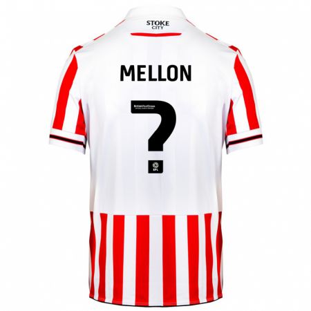 Kandiny Homme Maillot Luke Mellon #0 Rouge Blanc Tenues Domicile 2023/24 T-Shirt