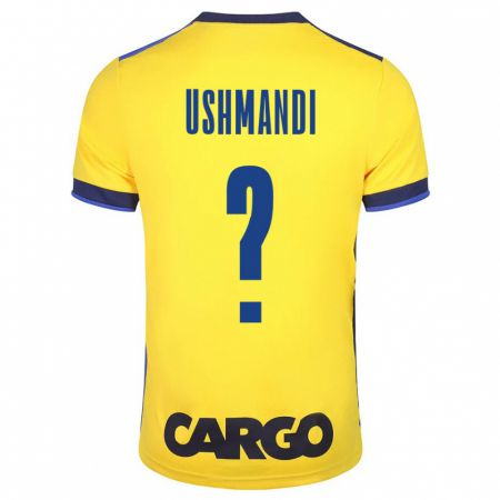 Kandiny Homme Maillot Anar Ushmandi #0 Jaune Tenues Domicile 2023/24 T-Shirt