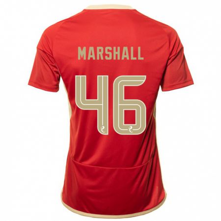 Kandiny Homme Maillot Findlay Marshall #46 Rouge Tenues Domicile 2023/24 T-Shirt