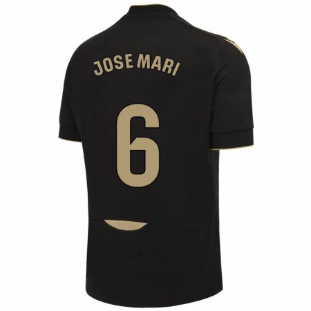 Kandiny Homme Maillot José Mari #6 Noir Tenues Extérieur 2023/24 T-Shirt