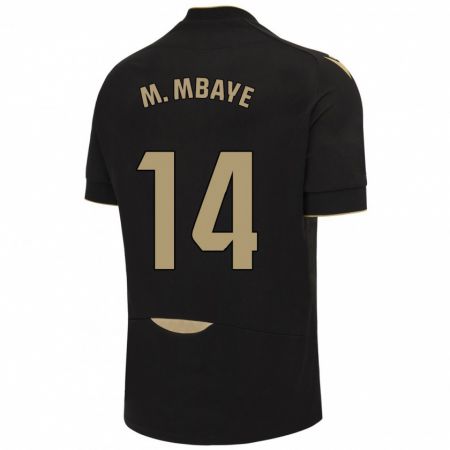 Kandiny Homme Maillot Momo Mbaye #14 Noir Tenues Extérieur 2023/24 T-Shirt