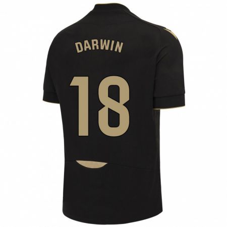 Kandiny Homme Maillot Darwin Machís #18 Noir Tenues Extérieur 2023/24 T-Shirt