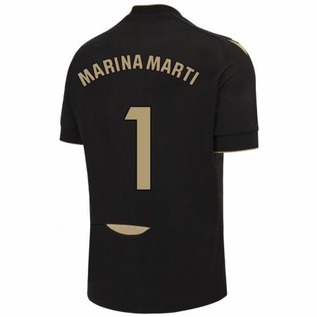 Kandiny Homme Maillot Marina Martí #1 Noir Tenues Extérieur 2023/24 T-Shirt