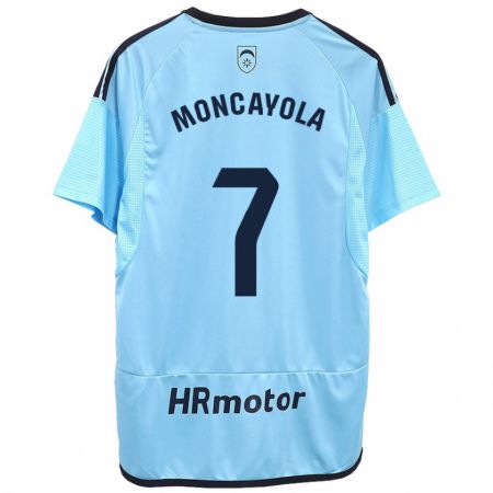 Kandiny Homme Maillot Jon Moncayola #7 Bleu Tenues Extérieur 2023/24 T-Shirt