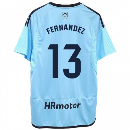 Kandiny Homme Maillot Aitor Fernández #13 Bleu Tenues Extérieur 2023/24 T-Shirt