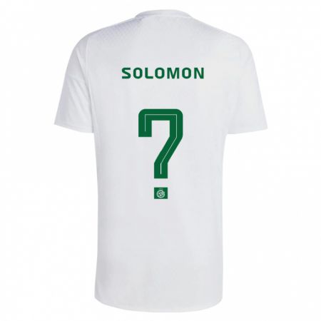 Kandiny Homme Maillot Itay Solomon #0 Vert Bleu Tenues Extérieur 2023/24 T-Shirt