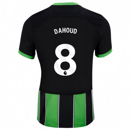 Kandiny Homme Maillot Mahmoud Dahoud #8 Vert Noir Tenues Extérieur 2023/24 T-Shirt
