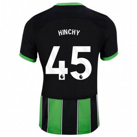 Kandiny Homme Maillot Jack Hinchy #45 Vert Noir Tenues Extérieur 2023/24 T-Shirt