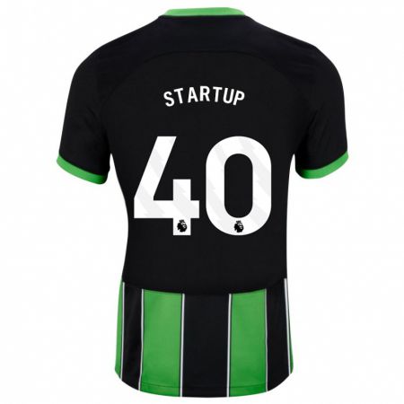 Kandiny Homme Maillot Katie Startup #40 Vert Noir Tenues Extérieur 2023/24 T-Shirt