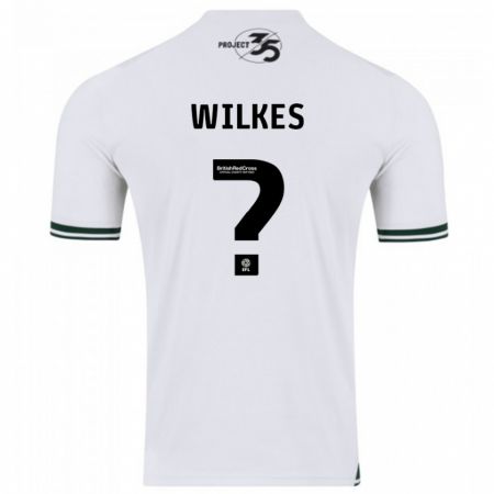Kandiny Homme Maillot Finley Wilkes #0 Blanc Tenues Extérieur 2023/24 T-Shirt