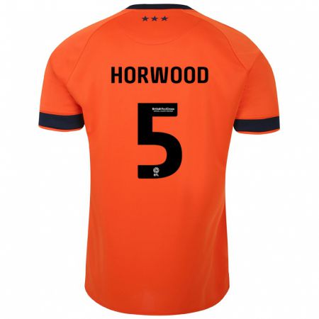 Kandiny Homme Maillot Bonnie Horwood #5 Orange Tenues Extérieur 2023/24 T-Shirt