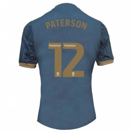 Kandiny Homme Maillot Jamie Paterson #12 Sarcelle Foncée Tenues Extérieur 2023/24 T-Shirt