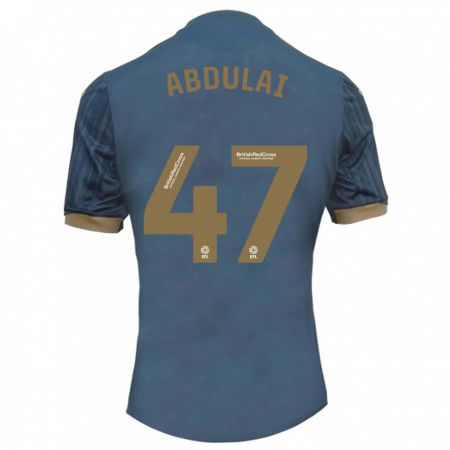 Kandiny Homme Maillot Azeem Abdulai #47 Sarcelle Foncée Tenues Extérieur 2023/24 T-Shirt