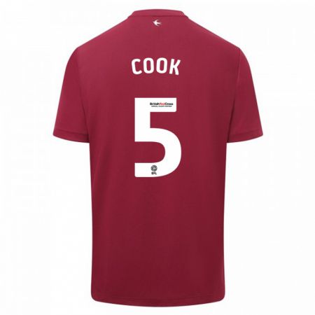 Kandiny Homme Maillot Freddie Cook #5 Rouge Tenues Extérieur 2023/24 T-Shirt