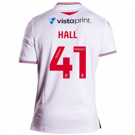 Kandiny Homme Maillot Liam Hall #41 Blanc Tenues Extérieur 2023/24 T-Shirt