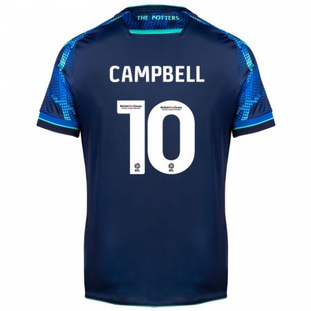 Kandiny Homme Maillot Tyrese Campbell #10 Marin Tenues Extérieur 2023/24 T-Shirt