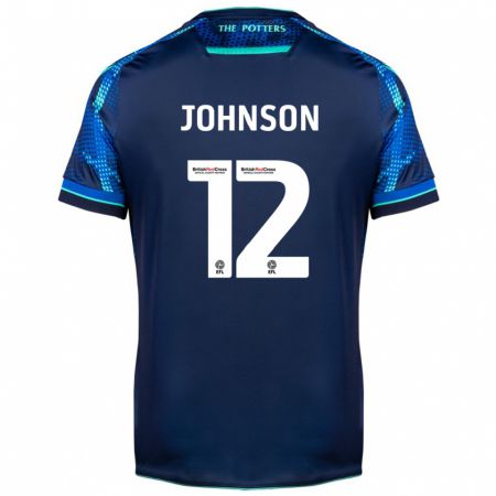 Kandiny Homme Maillot Daniel Johnson #12 Marin Tenues Extérieur 2023/24 T-Shirt