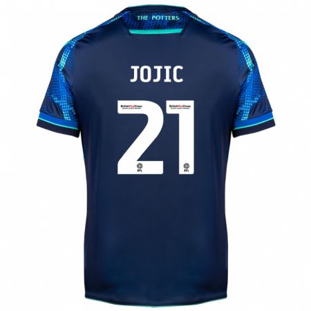 Kandiny Homme Maillot Nikola Jojic #21 Marin Tenues Extérieur 2023/24 T-Shirt