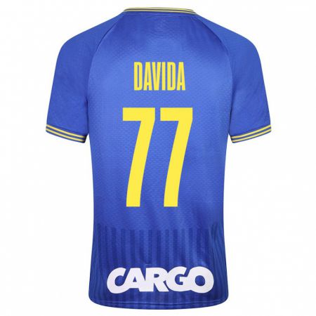 Kandiny Homme Maillot Osher Davida #77 Bleu Tenues Extérieur 2023/24 T-Shirt