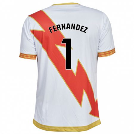 Kandiny Femme Maillot Nerea Fernández Santos #1 Blanc Tenues Domicile 2023/24 T-Shirt