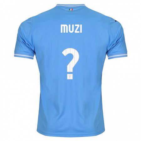 Kandiny Femme Maillot Pietro Muzi #0 Bleu Tenues Domicile 2023/24 T-Shirt